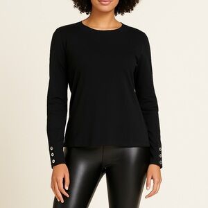 Lilly Pulitzer Classic Black Long Sleeve Top